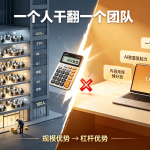 一个人干翻一个团队：AI时代轻资产创业的3张底牌